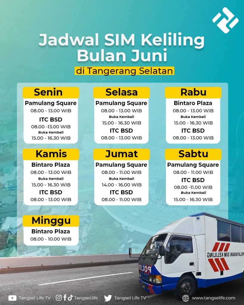 Pembuatan Baru Dan Perpanjang Sim Tangsel Rabu Juni Ini