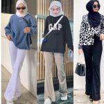 OOTD, outfit of the day, cutbray, boothcut, jeans, jins, hijab