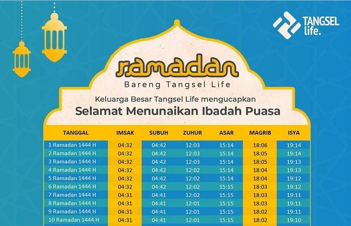 Jadwal Imsakiyah, Ramadhan, 1444 H/2023, buka puasa, Kota Tangerang Selatan.