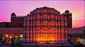 tempat wisata berwarna pink Hawa Mahal