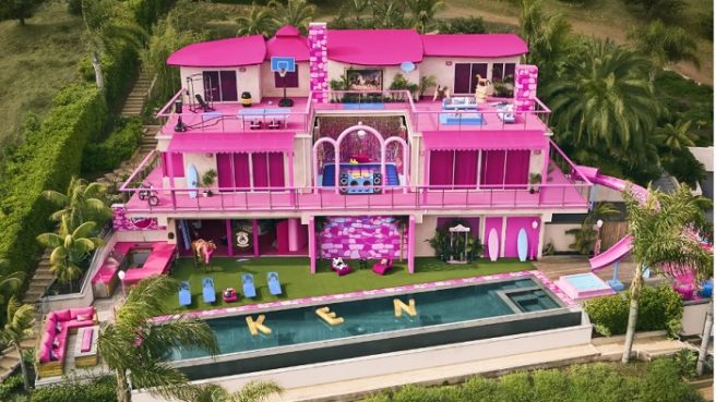 tempat wisata berwarna pink seperti di film barbie