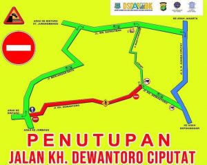 Penutupan Jalan Ki Hajar Dewantara 