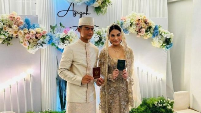 Azizah Salsha resmi menikah dengan Pratama Arhan kemarin, 20 Agustus 2023