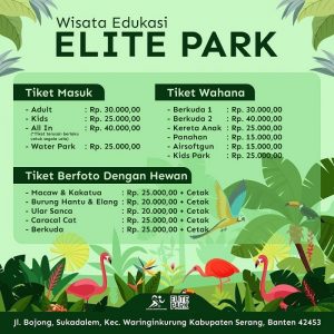 Harga tiket Elite Park Zoo