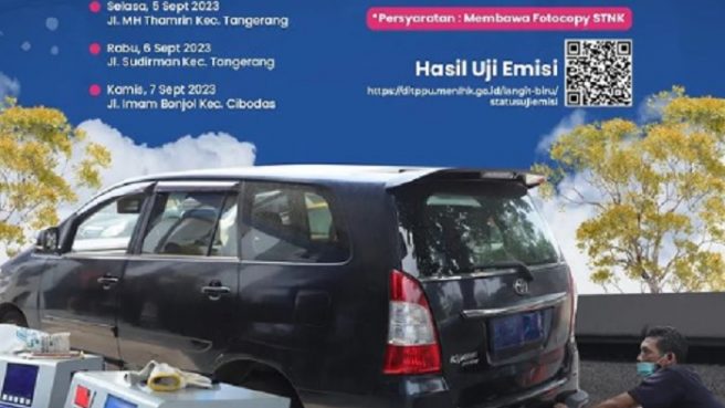 DLH Kota Tangerang gelar uji emisi gratis