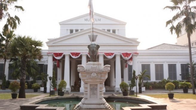 Kebakaran terjadi di Museum Nasional Indonesia, Sabtu 16 September 2023 sekitar pukul 20.00 WIB.