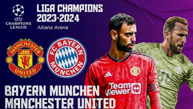 Bayern Munchen vs Manchester United akan berlaga di pertandingan pertama Grup A Liga Champions 2023/2024.