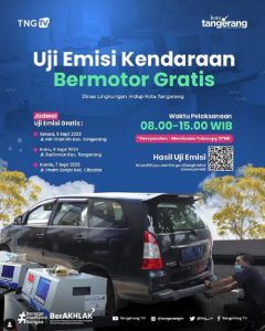 uji emisi gratis DLH Kota Tangerang