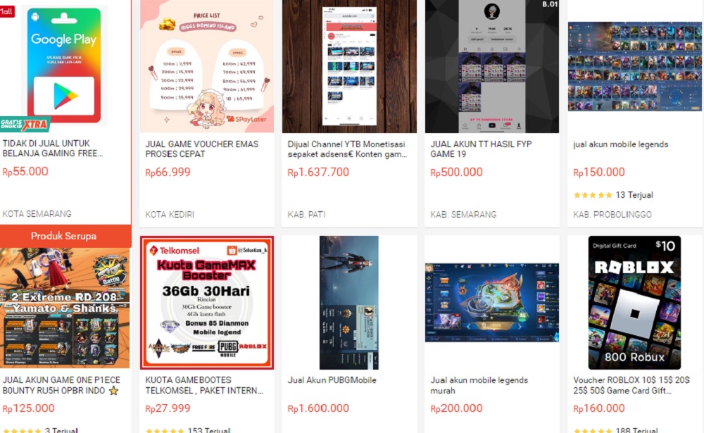 Produk digital di Shopee