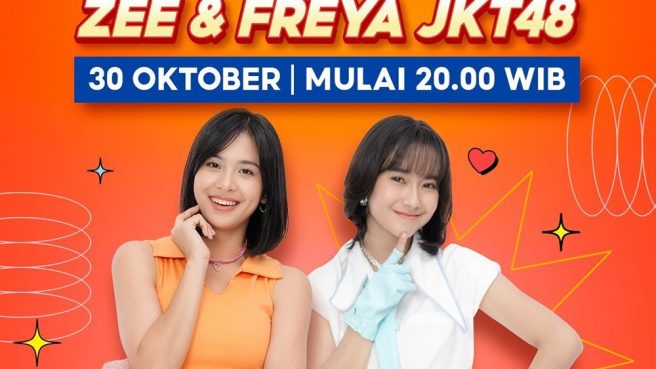 Shopee Live Zee dan Freya JKT48