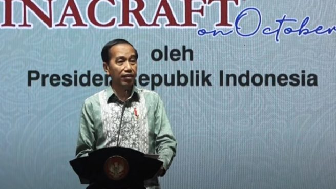 Pameran Inacraft 2023 resmi dibuka Presiden Joko Widodo di Jakarta Convention Center (JCC) pada Rabu 4 Oktober 2023.
