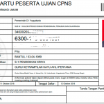 Kartu Peserta Ujian CPNS dan PPPK 2023