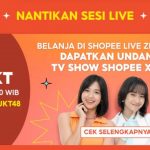 Zee dan Freya JKT48 berhasil live streaming di Shopee Live