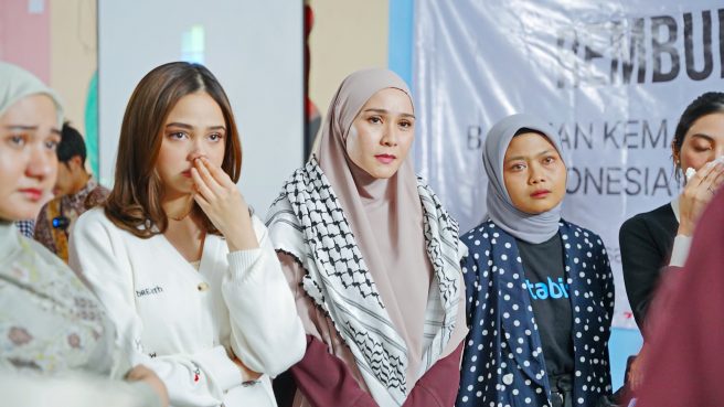 diskusi penyaluran bantuan Palestina