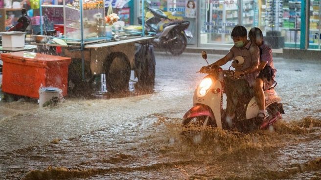 ilustrasi banjir, BMKG, hujan deras