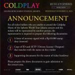 surat kuasa konser coldplay