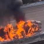 truk terbakar