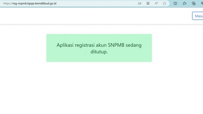 link SNPMB 2024 sedang ditutup
