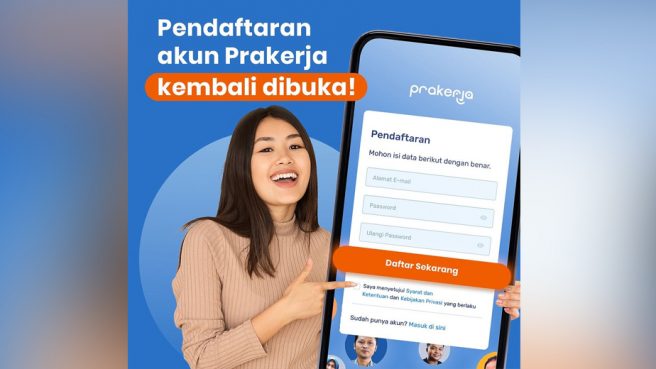 Pendaftaran akun Prakerja 2024