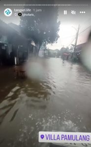 villa pamulang banjir