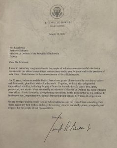 surat Joe Biden