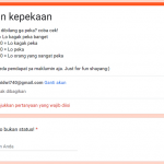 Link Ujian Kepekaan Google Form