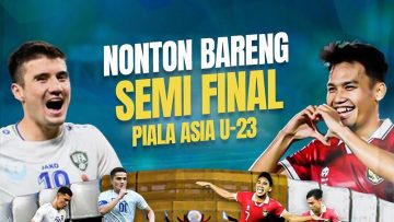 nobar Timnas Indonesia U-23 vs Uzbekistan di Tangerang