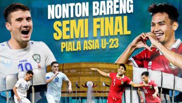 Nobar Semifinal Piala Asia U23 2024 Timnas Indonesia vs Uzbekistan di Alun-alun Pamulang