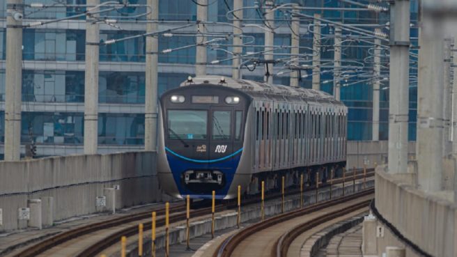 Jalur MRT kejatuhan Crane kejagung