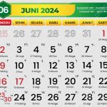 kalender Juni, tanggal merah bulan Juni 2024