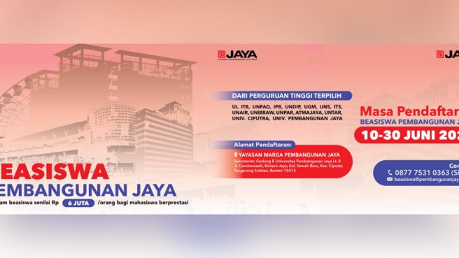 BEASISWA PEMBANGUNAN JAYA 2024