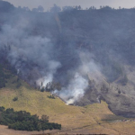 Gunung Bromo kembali terbakar