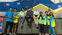 Atlet Panjat Tebing Tangsel di Acara Popda XI Banten