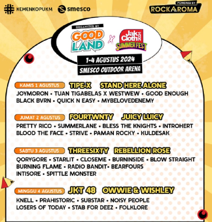 Event Goodland x Jakcloth Summer Festival 2024