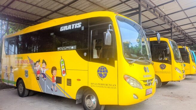 Bus Sekolah Gratis di Tangsel