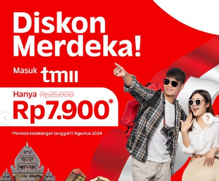 Promo kemerdekaan 17 Agustus 2024 di Tempat Wisata Jabodetabek