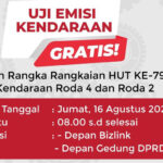 uji emisi gratis kabupaten tangerang