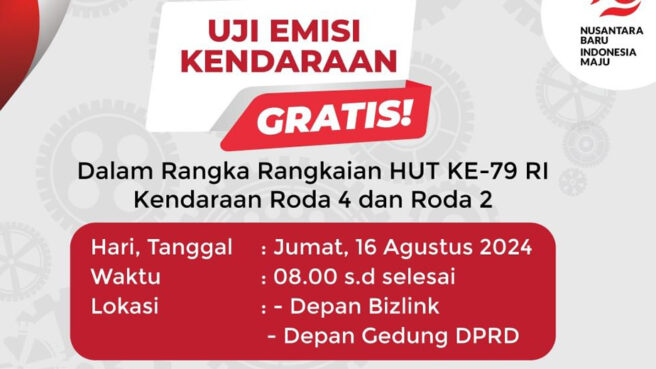 uji emisi gratis kabupaten tangerang