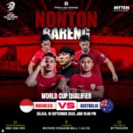 Nobar timnas Indonesia vs Australia di Tangsel