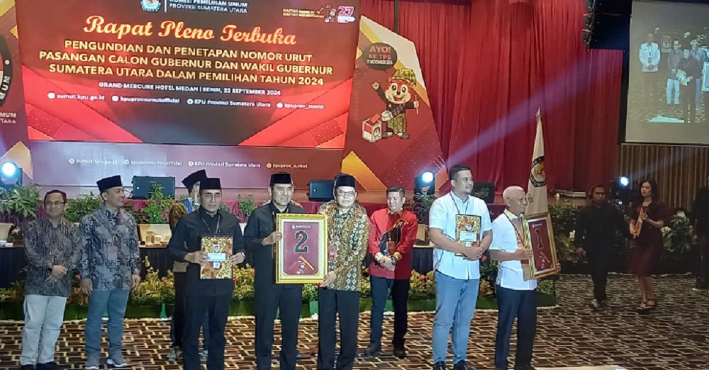 Nomor urut paslon Pilkada 2024