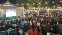 nobar indonesia vs australia di kafe omblek