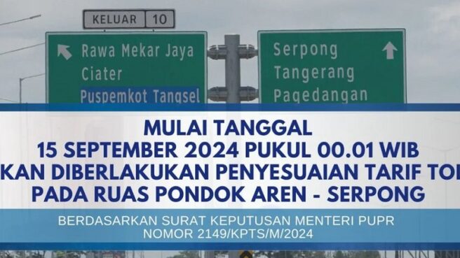 tarif tol bsd terbaru