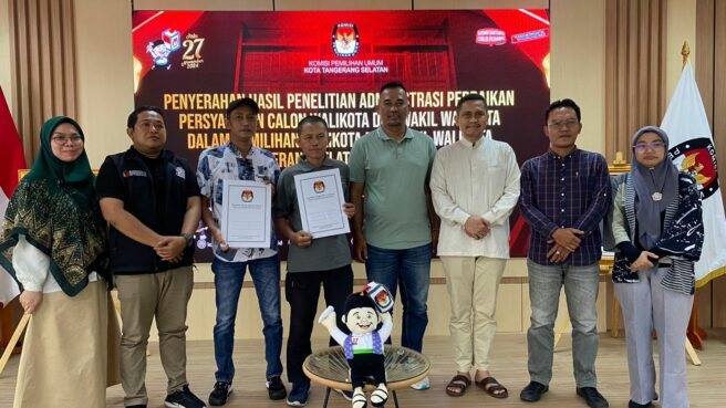 Berkas dua paslon Pilkada Tangsel 2024 memenuhi syarat