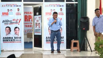 Peresmian posko pemenangan Andra-Dimyati