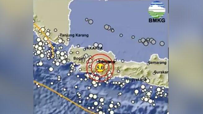 gempa m 5,0 di bandung dan garut