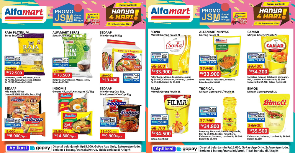 katalog promo jsm alfamart, alfamidi, dan indomaret 