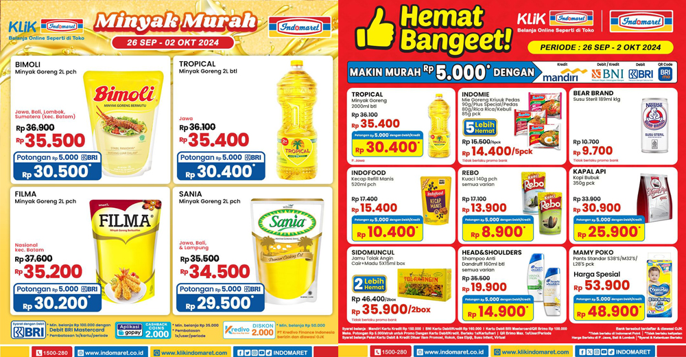 promo jsm alfamart, indomaret, dan alfamidi 27 September 2024