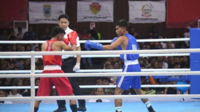 wasit tinju Sumut vs Lampung