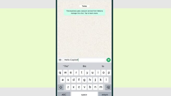 Microsoft Chatbot Copilot di WhatsApp