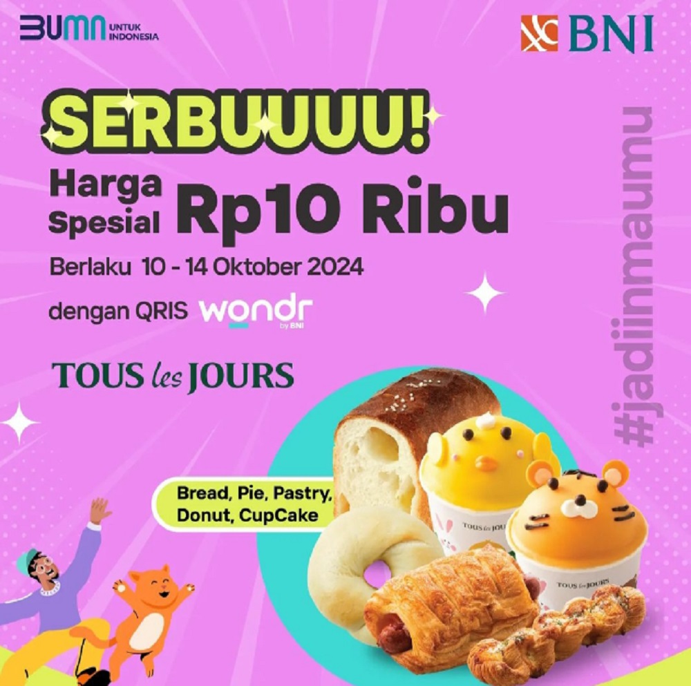 Promo wondr by BNI 10-14 Oktober 2024